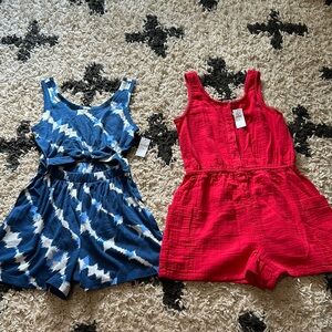 Girls Gap rompers. Size Large (10).